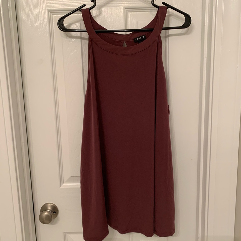 Torrid Dark Mauve High Neck Tank
